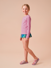 Indlæs billede i galleriet, Image 03: Uv Line T-Shirt Longsleeve Uvpro Kids Rose Upf50+
