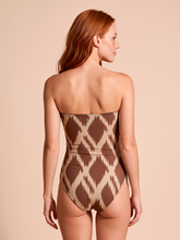 Indlæs billede i galleriet, Model Back: Uv Line Une Pièce Swimsuit Bandeau Diamond Upf50+
