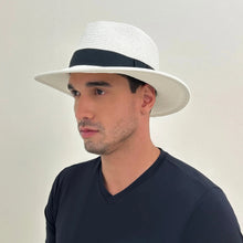 Indlæs billede i galleriet, Image 06: Uv Line Chapeau Panama Hat Shanghai Imp Uni White Black Upf50+
