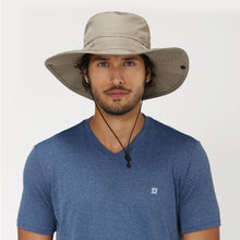 Indlæs billede i galleriet, Model Front: Uv Line Chapeau Souple/Capeline Safari Kaki Upf50+
