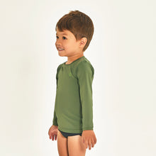 Indlæs billede i galleriet, Image 02: Uv Line T-Shirt Longsleeve Baby Green Militar Upf50+
