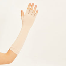 Indlæs billede i galleriet, Image 02: Uv Line Gants Long Gloves Uni Beige Upf50+
