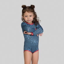 Indlæs billede i galleriet, Image 08: Uv Line Maillot De Bain Bébé Macaquinho Baby Listras Upf50+
