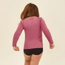 Indlæs billede i galleriet, Model Back: Uv Line T-Shirt Longsleeve Baby Malva Upf50+
