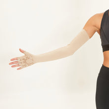 Indlæs billede i galleriet, Image 05: Uv Line Gants Extra Long Gloves Uni Chocolate Upf50+

