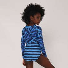 Indlæs billede i galleriet, Model Back: Uv Line Deux Pièces Fille Maio Marina Teen Oceano Upf50+
