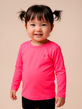 Indlæs billede i galleriet, Gallery: Uv Line T-Shirt Longsleeve Baby Pink Fluor Upf50+
