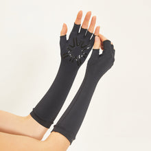 Indlæs billede i galleriet, Image 06: Uv Line Gants Long Gloves Uni Black Upf50+
