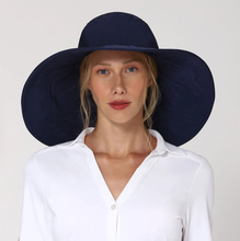 Indlæs billede i galleriet, Model Front: Uv Line Chapeau Souple/Capeline Beverly Hills Marinho Upf50+
