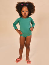 Indlæs billede i galleriet, Image 02: Uv Line Maillot De Bain Bébé Baby Longsleeve Swimsuit Deep Sea Upf50+
