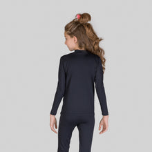 Indlæs billede i galleriet, Rash Guard Kids High-Neck Black UPF50+
