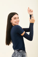 Indlæs billede i galleriet, Sun-Protection Sleeve Navy UPF50+
