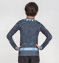 Indlæs billede i galleriet, Model Back: Uv Line T-Shirt Acqua Pantera Negra V20 Ml Inf Estampa
