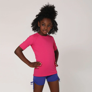 Image 03: Uv Line T-Shirt Camiseta Kids Uvpro Mc Pink Upf50+