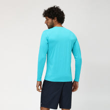 Indlæs billede i galleriet, Model Back: Uv Line T-Shirt Camiseta Uvpro Ml Azul Piscina Upf50+
