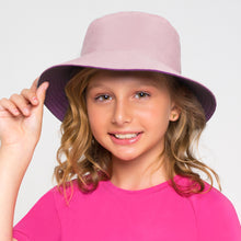 Indlæs billede i galleriet, Model Front: Uv Line Chapeau Souple/Capeline Chapeu California Inf Rosa Bebe Framboesa Upf50+
