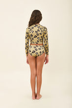 Indlæs billede i galleriet, Model Back: Uv Line Une Pièce Fille Girl Bikini Hot Pant Jaguar Upf50+
