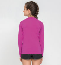Indlæs billede i galleriet, Model Back: Uv Line T-Shirt Kids Fpu50+ Uvpro Long Sleeve T-Shirt Pink Uv
