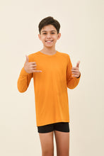 Indlæs billede i galleriet, Gallery: Uv Line T-Shirt Kids Longsleeve Uvpro Laranja
