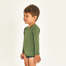 Indlæs billede i galleriet, Image 02: Uv Line T-Shirt Longsleeve Baby Verde Militar Upf50+
