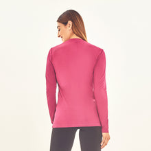 Indlæs billede i galleriet, Model Back: Uv Line T-Shirt Longsleeve Sport Fit Fuchsia Upf50+
