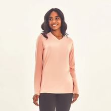Indlæs billede i galleriet, Model Front: Uv Line T-Shirt Longsleeve Sport Fit Solar Rose Upf50+
