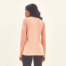 Indlæs billede i galleriet, Model Back: Uv Line T-Shirt Longsleeve Sport Fit Solar Rose Upf50+
