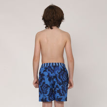 Indlæs billede i galleriet, Model Back: Uv Line Maillot De Bain Garçon Short Acqua Oceano Inf Upf50+
