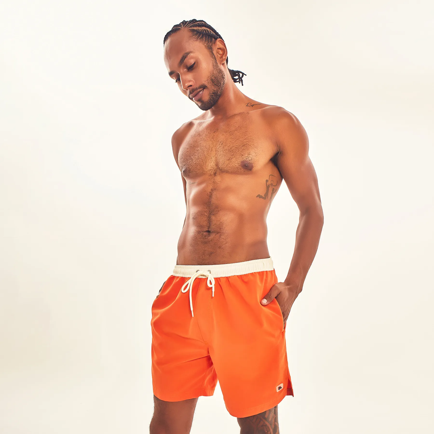 Gallery: Uv Line Bermuda / Short Pour Homme Shorts Boxer Orange Upf50+