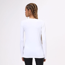 Indlæs billede i galleriet, Model Back: Uv Line Fitness Haut Sport Fit Branco Fem
