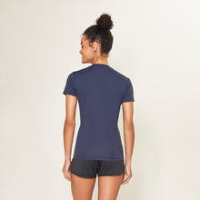 Indlæs billede i galleriet, Model Back: Uv Line Fitness Haut Sport Fit Fem Marinho Upf50+
