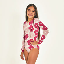 Indlæs billede i galleriet, Image 02: Uv Line Une Pièce Fille Swimsuit Flores Upf50+
