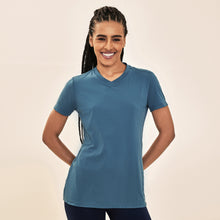 Indlæs billede i galleriet, Model Front: Uv Line Fitness Haut T-Shirt Sport Fit Aco Upf50+

